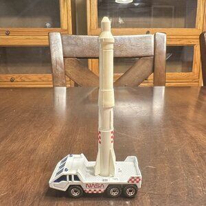 Matchbox NASA Rocket Transport Vehicle 1983 White & Red Diecast Toy Car Model